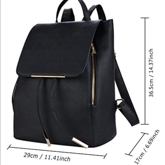 Faux leather backpack - Picture 3 of 10